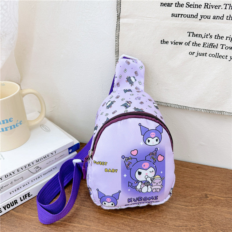 【B-0059】New cartoon children&#039;s chest bag cute kindergarten bag fashion children&#039;s diagonal backpack snack toy shoulder bag