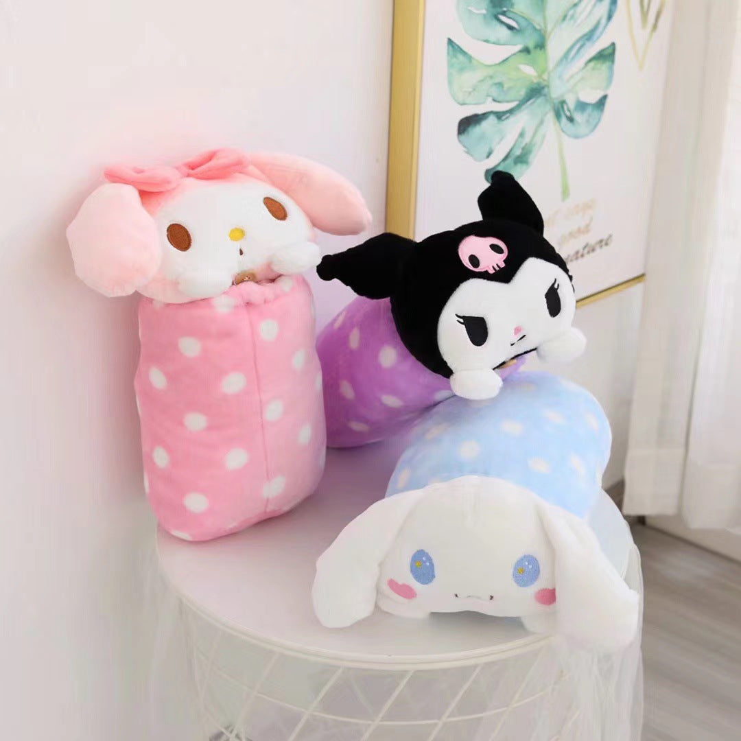 【DU-0030】very cute portable pillow blanket