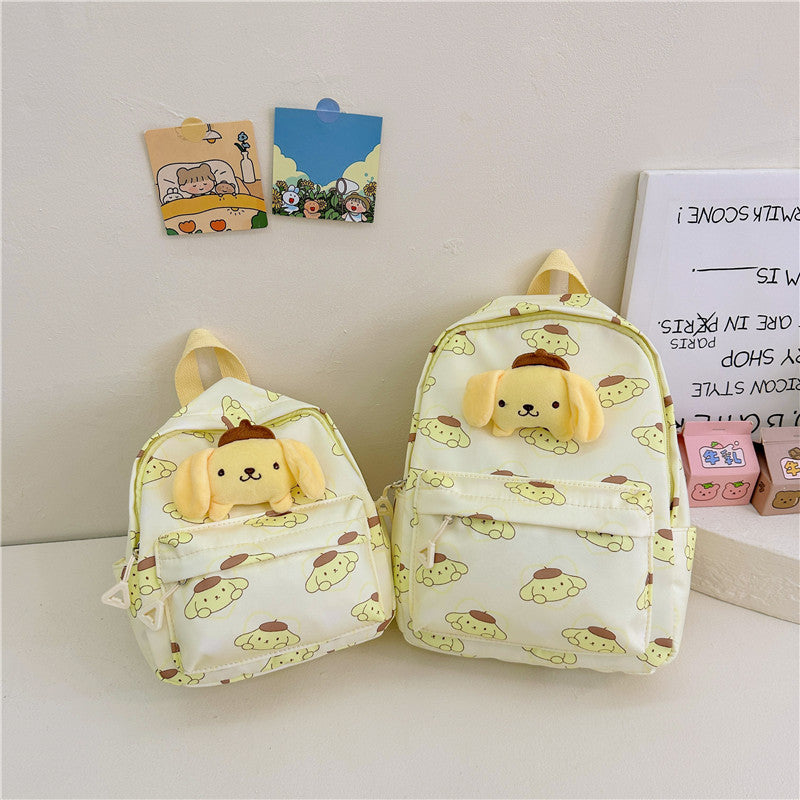 2023 Summer New Children's Bag Cartoon Printed Oxford Backpack Cute Accessories Kindergarten Baby School Bag