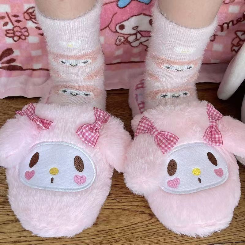 Sanliou Mink Plush Socks Children's Autumn and Winter Plush and Plush Warm Floor Socks Postpartum Anti slip Plush Moonlight Socks