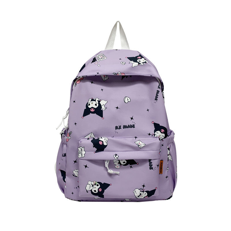 【B-0027】Japanese Kulomi backpack for middle school students, cute soft girl backpack for high school students, large capacity girl backpack for girls