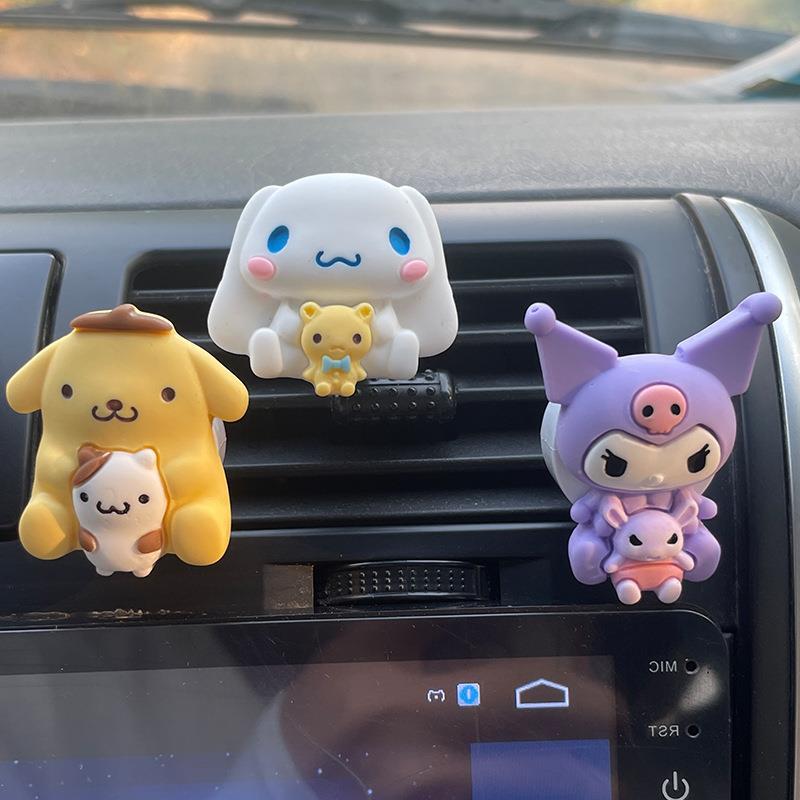 【DU-0056】Internet celebrity Sanrio car outlet decoration, air conditioning, car aromatherapy, long-lasting light fragrance, cartoon cute car interior products