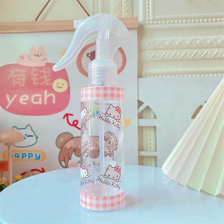 Japanese cute makeup water spray bottle alcohol disinfectant sub bottle hand button flower watering empty bottle fine mist spray bottle