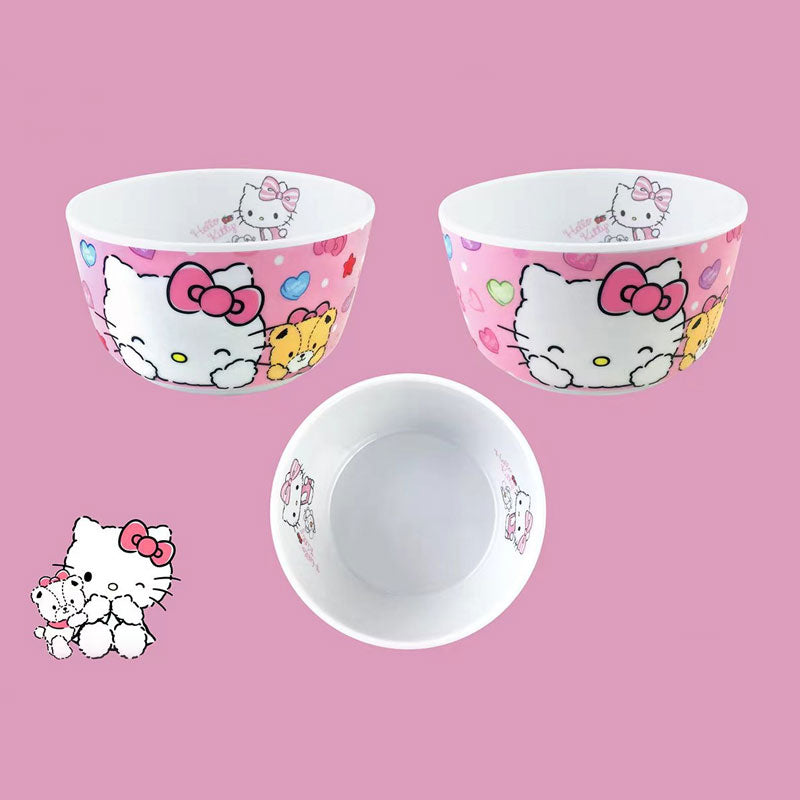 Cartoon shape bowl KT cat cartoon bowl children do not break small bowl rice bowl