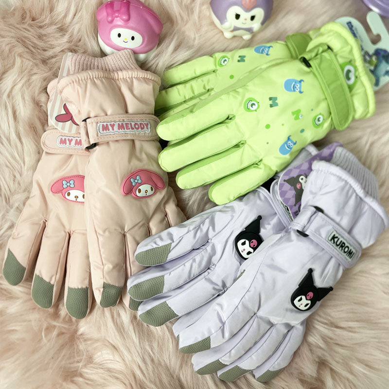 【DU-0033】Sanliou Outdoor Touch Screen Ski Gloves Winter Women's Plush Thickened Cold and Warm Student Cycling Windproof and Anti slip