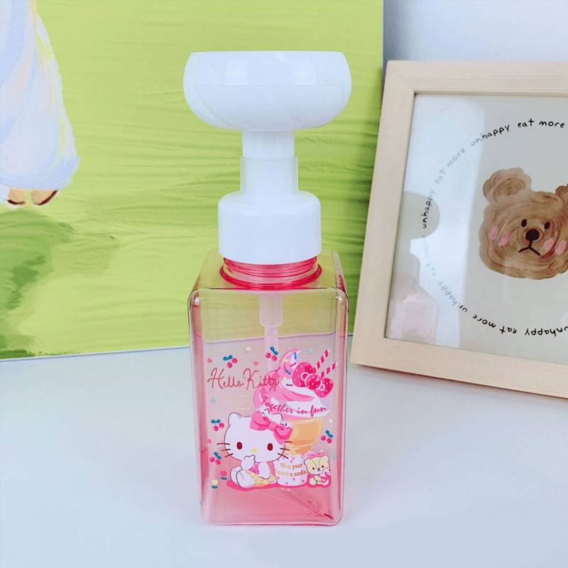 【T-0015】Cute flower bubble bottle children love to wash their hands fun hand sanitizer shower gel bottled cartoon empty bottle large.