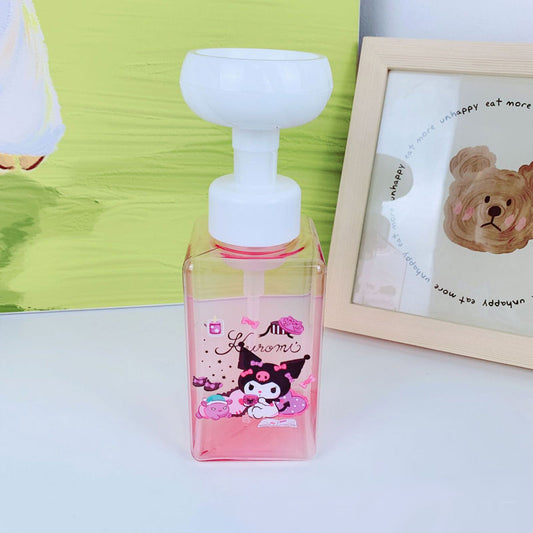 【T-0015】Cute flower bubble bottle children love to wash their hands fun hand sanitizer shower gel bottled cartoon empty bottle large.