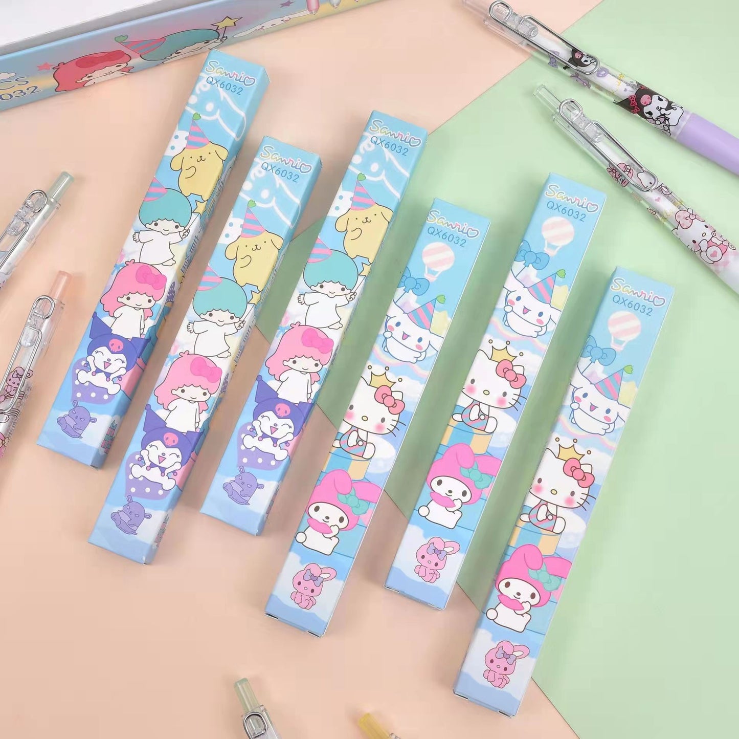 New Cartoon Sanrio Gel Pen Blind Box Cute Student Press Black Signature Pen Limited Water-based Pen