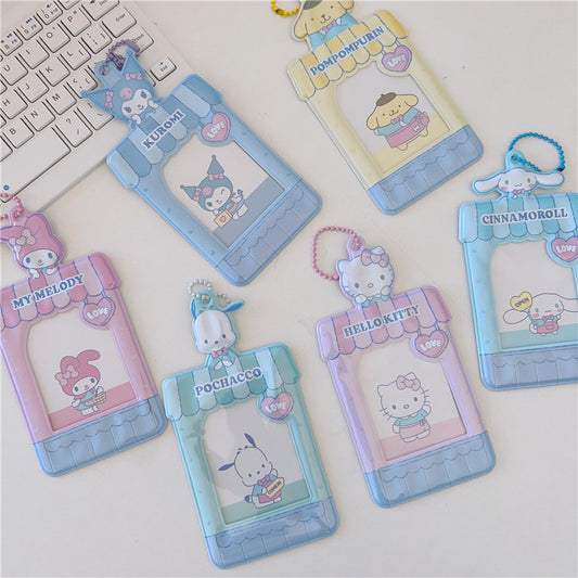 【DU-0055】High-value Sanrio student campus cute soft shell card sleeve, bus card, meal card protective case, storage certificate sleeve, female