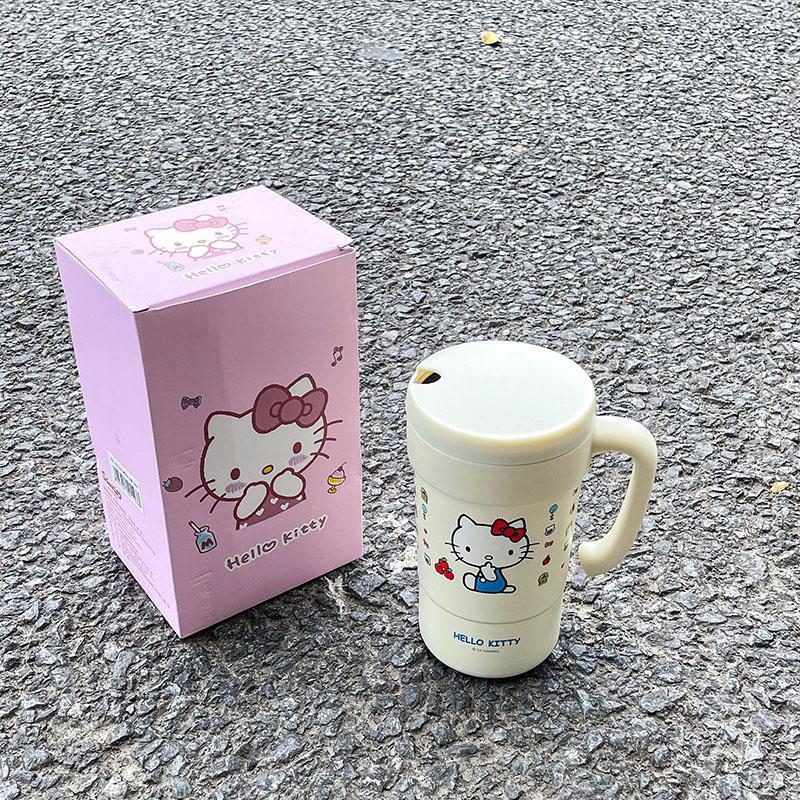 Mug with straw cute office water cup girl high value hellokitty Cup coffee mug