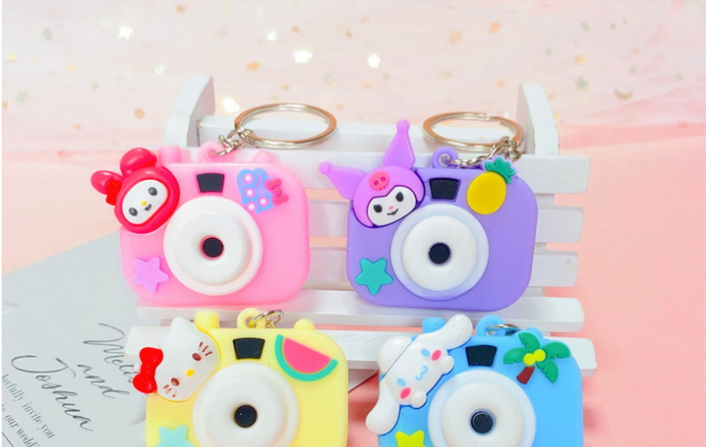 【TY-00013】Creative Camera Sanliou Cartoon Keychain Promotion Promotion Training Gift Event Small Gift Pendant