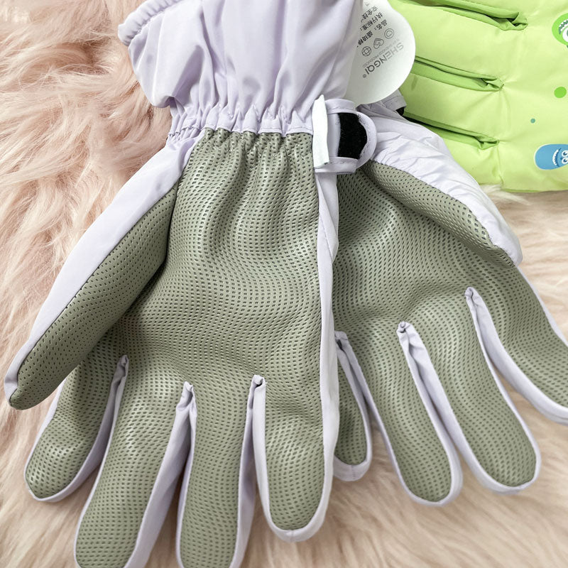 【DU-0033】Sanliou Outdoor Touch Screen Ski Gloves Winter Women's Plush Thickened Cold and Warm Student Cycling Windproof and Anti slip