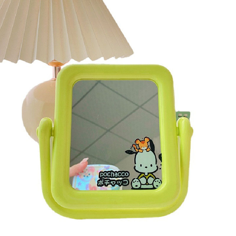 【DU-0025】Japanese desktop vanity mirror is portable and can be rotated