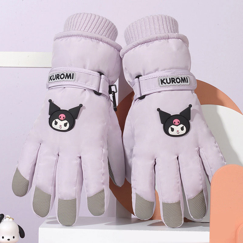 【DU-0033】Sanliou Outdoor Touch Screen Ski Gloves Winter Women's Plush Thickened Cold and Warm Student Cycling Windproof and Anti slip