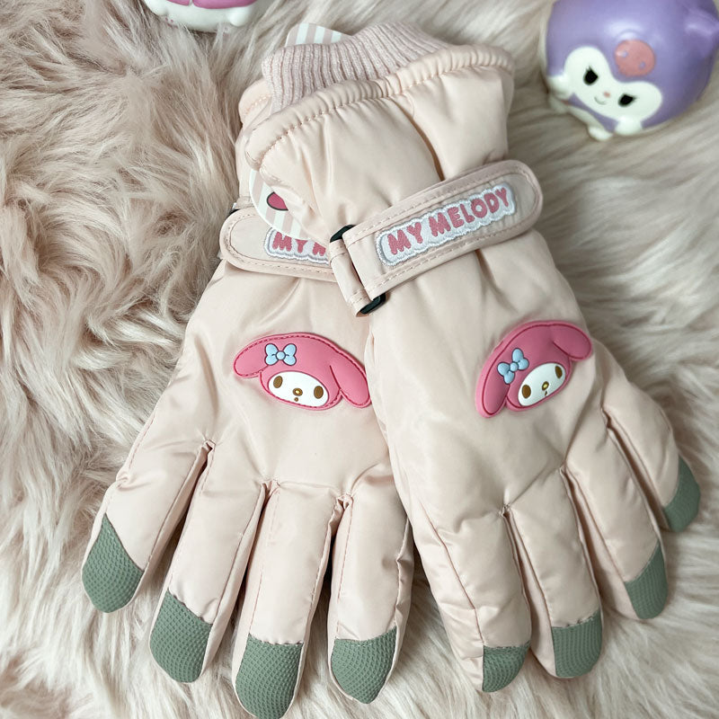 【DU-0033】Sanliou Outdoor Touch Screen Ski Gloves Winter Women's Plush Thickened Cold and Warm Student Cycling Windproof and Anti slip