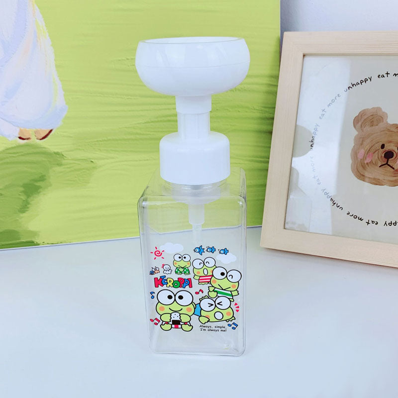 【T-0015】Cute flower bubble bottle children love to wash their hands fun hand sanitizer shower gel bottled cartoon empty bottle large.