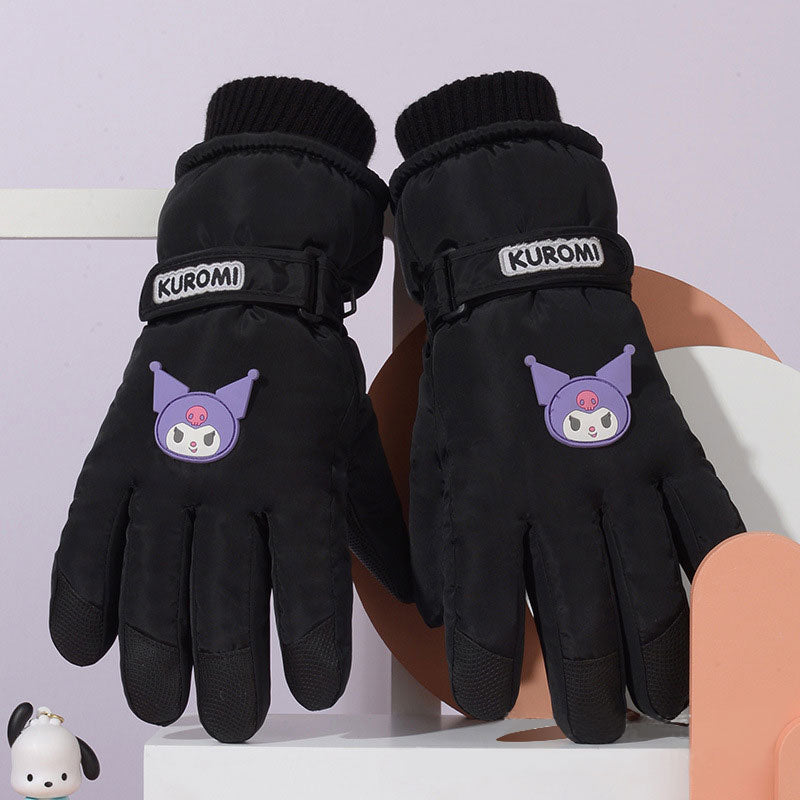 【DU-0033】Sanliou Outdoor Touch Screen Ski Gloves Winter Women's Plush Thickened Cold and Warm Student Cycling Windproof and Anti slip