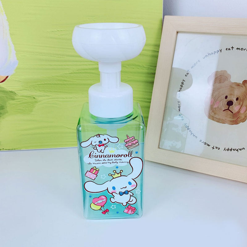 【T-0015】Cute flower bubble bottle children love to wash their hands fun hand sanitizer shower gel bottled cartoon empty bottle large.